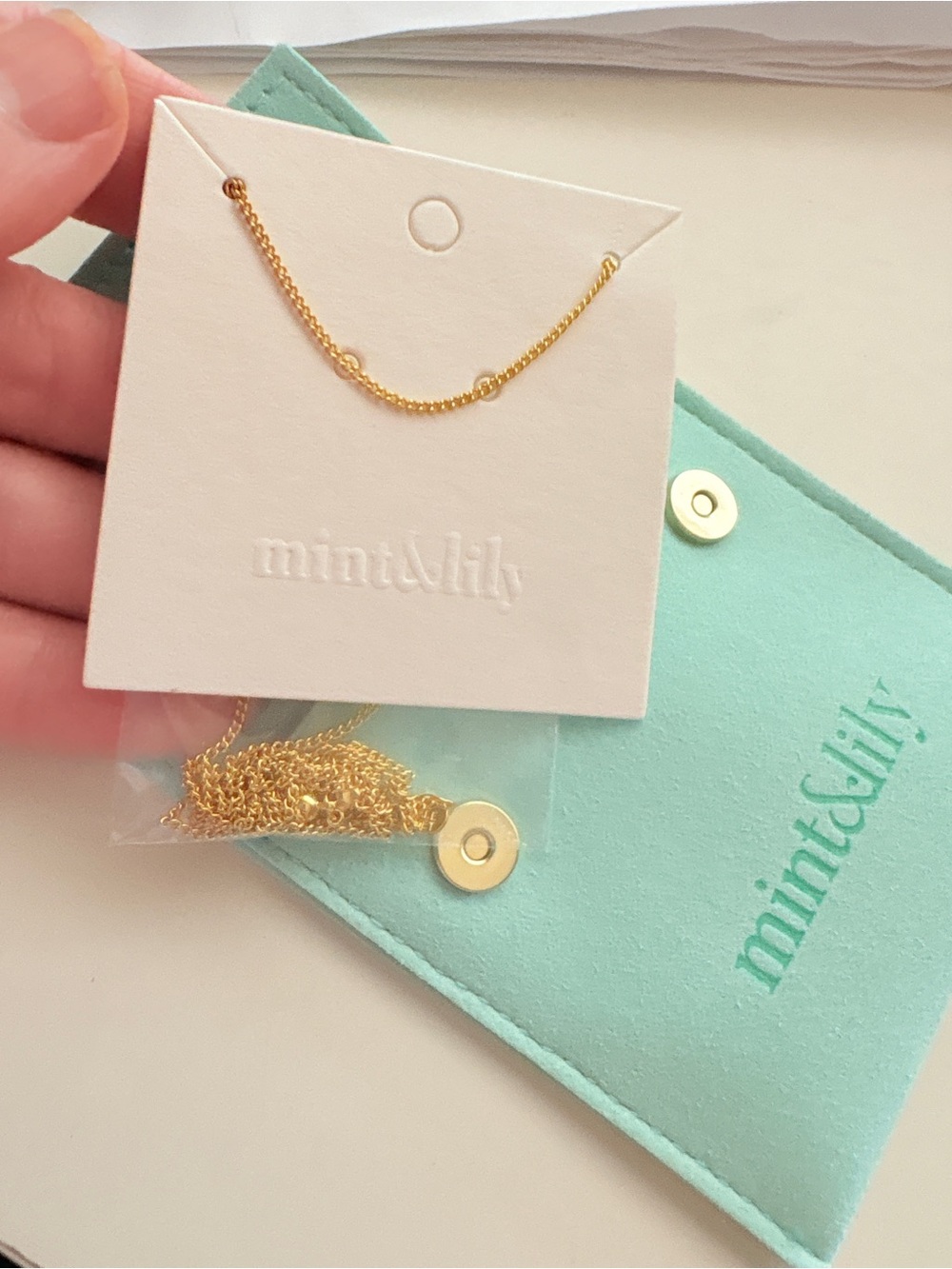mint&lily Gold over Sterling Silver Italian Milano Delicate Chain Necklace